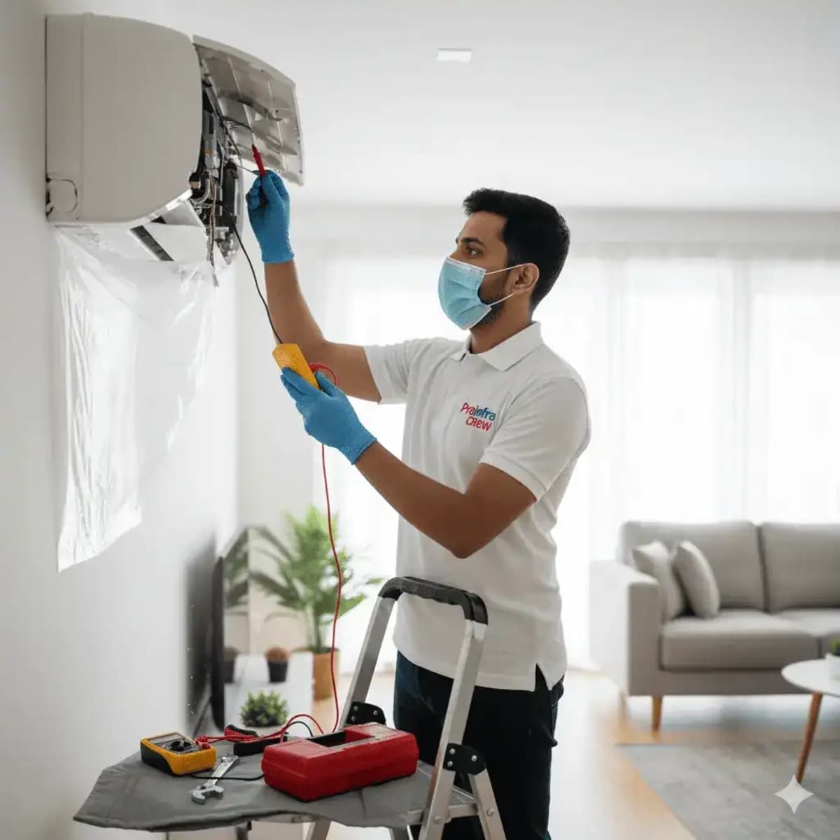 Split AC service and repairing