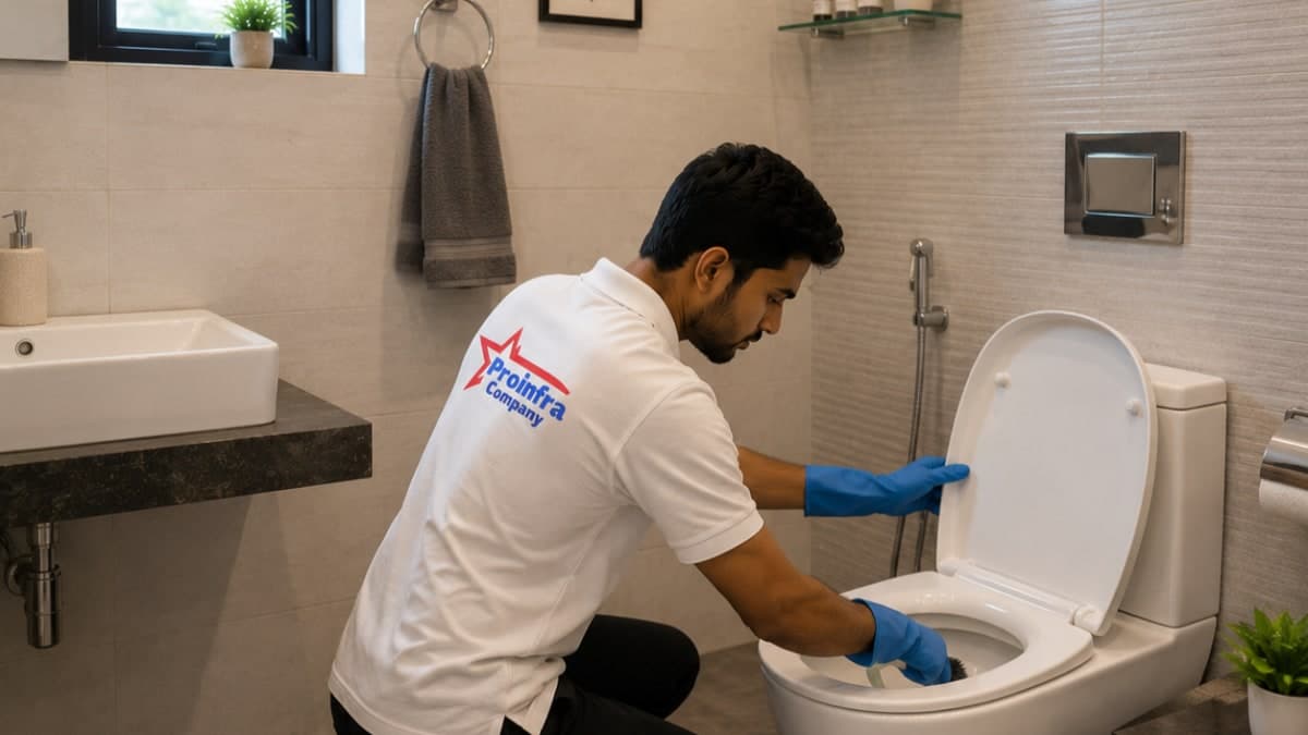 Bathroom cleaning service