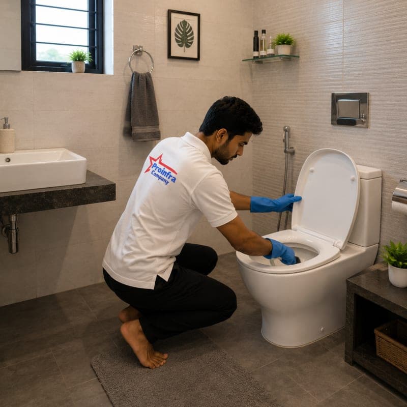 Bathroom cleaning service